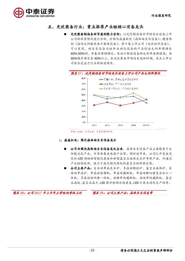 工业行业行研报告：光伏装备：受益下游光伏高景气：重点推荐晶盛机电，关注捷佳伟创、京山轻机等-undefined