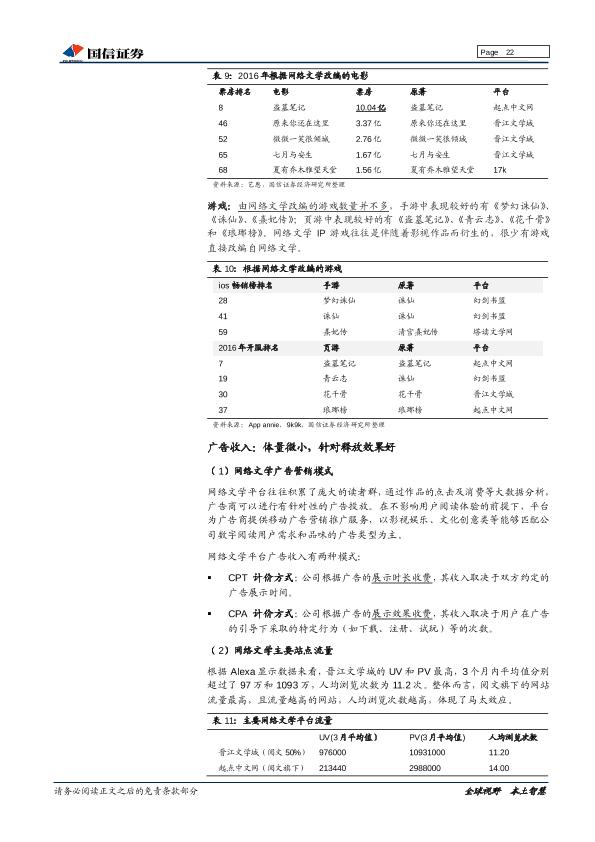 网络文学市场深度研究报告：内容铸剑，渠道为马，付费阅读浪潮兴起-20170905-undefined
